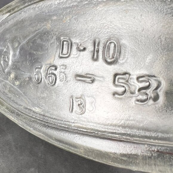 VTG Old Forester KY Whiskey Bottle Decanter Kimble Glass Co Embossed Swirls 50's - Picture 9 of 16